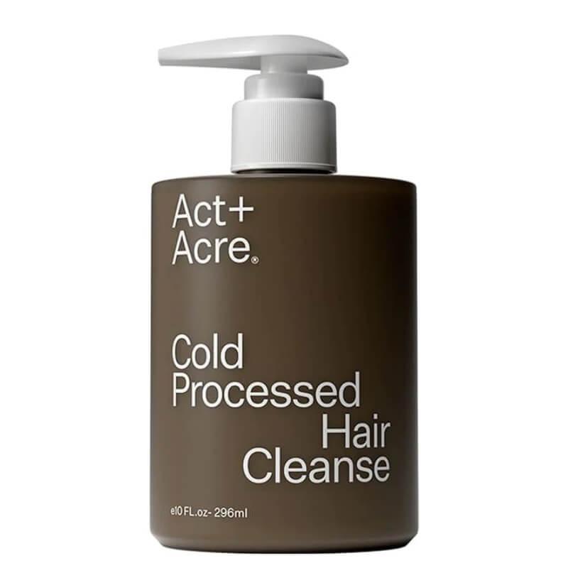 Act+Acre Shampoo for All Hair Types with Apple Amino Acids, Baobab Oil, Glycerin. Size 296ml. Cold Processed Hair Cleanse