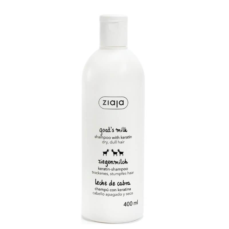 Ziaja Goats Milk Shampoo for Dry, Dull Hair with Keratin & Goat's Milk - 400ml
