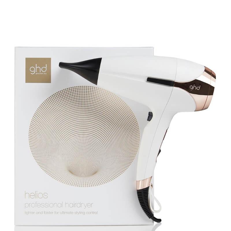 ghd Helios Professional Hair Dryer - White, Black Nozzle