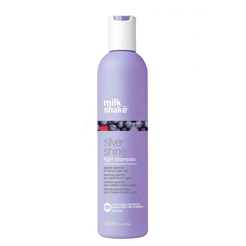 milk_shake Silver Shine Light Shampoo for Blonde/Grey Hair with Organic Blueberry Extract & Milk Proteins