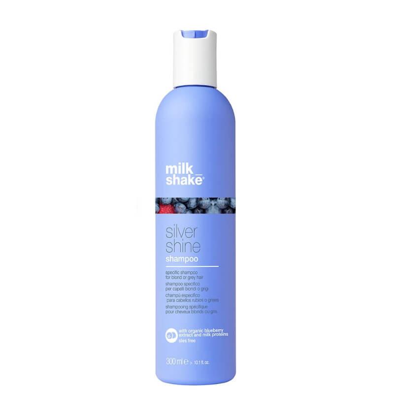 milk_shake Silver Shine Shampoo for Blonde/Grey Hair with Organic Blueberry Extract & Milk Proteins 300ml