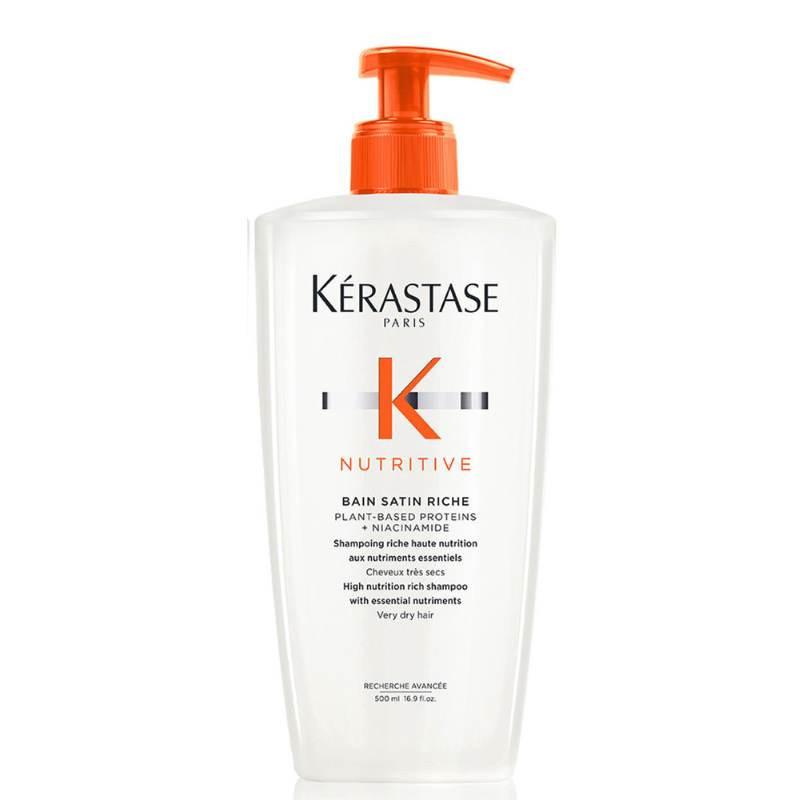 Kerastase Nutritive Bain Riche Shampoo 500ml for Very Dry Hair. High nutrition rich shampoo with essential nutriments