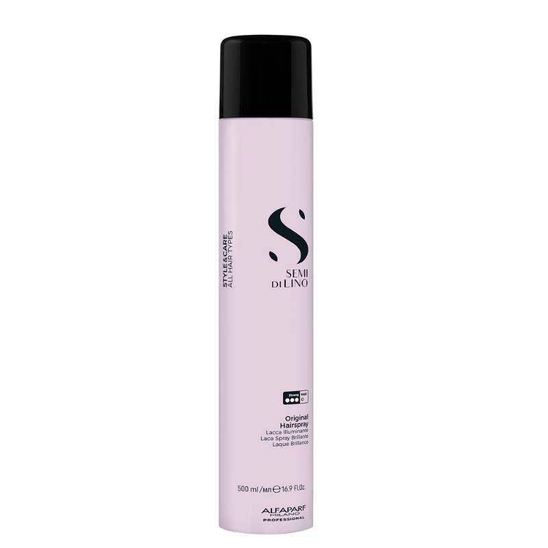 Alfaparf Semi Di Lino Original Hairspray 500ml - Strong Hold, Shine, Frizz Control