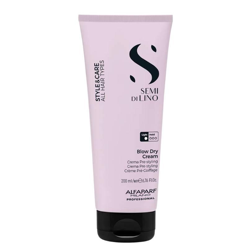 Alfaparf Semi Di Lino Blow Dry Cream 200ml - Style & Care, All Hair Types, Light Hold, Blow Dry Cream, Crema Pre-styling, Crème Pré-Coiffage