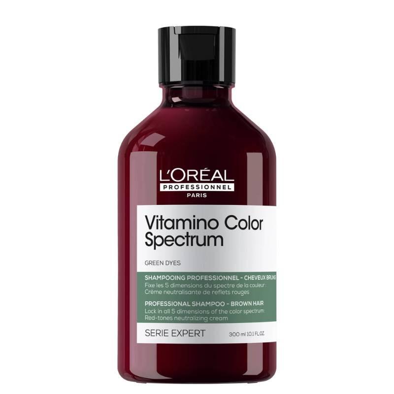 L'Oréal Professionnel Vitamino Color Spectrum Shampoo for Dark Brown Hair - Neutralizes Red Tones - 300ml