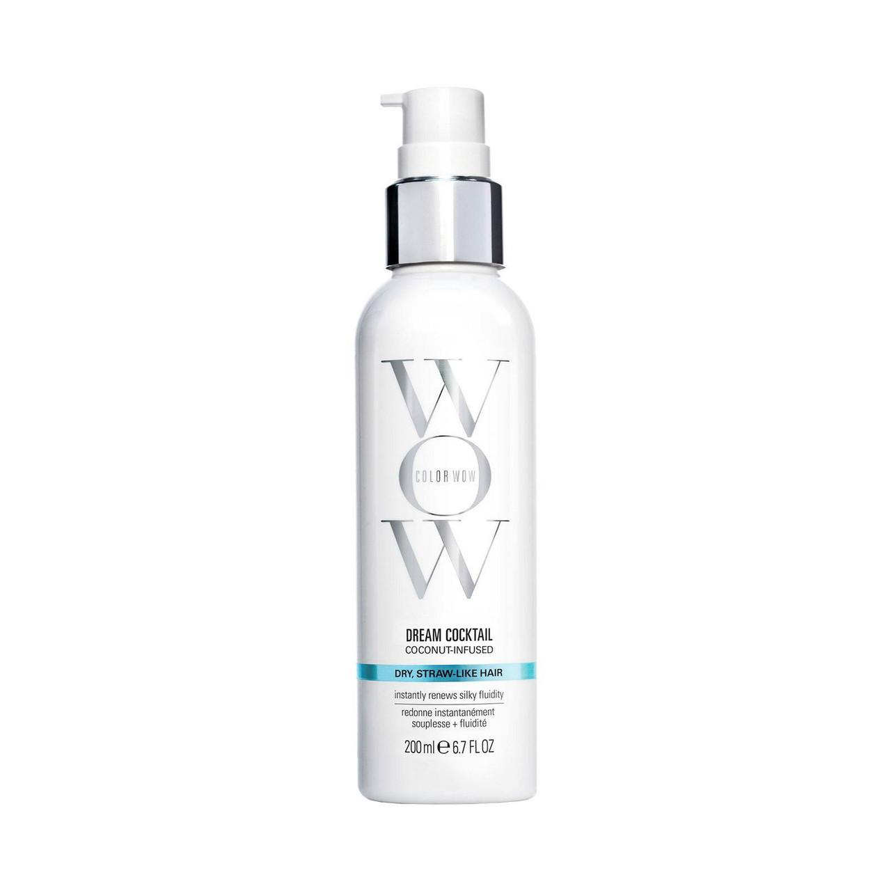 Color Wow Coconut Cocktail Bionic Tonic 200ml for hair, restoring silkiness and mobility to dry, color-treated hair