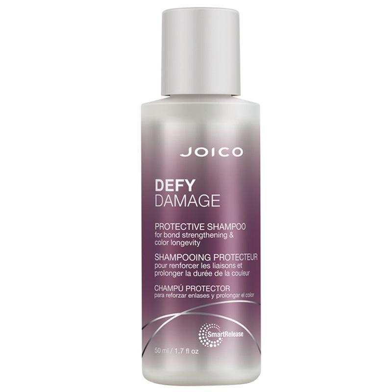Joico Defy Damage Protective Shampoo for Damaged Hair, bond strengthening, SmartRelease Technology, 50ml