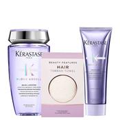 Kerastase Blond Absolu Shampoo &amp; Conditioner Duo with FREE Micro Fibre Hair Towel