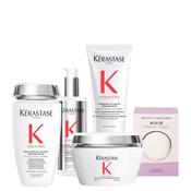 Kerastase Premiere Pre-Shampoo, Shampoo, Conditioner &amp; Mask Bundle With FREE Hair Towel image
