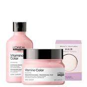 L'Oréal Professionnel Vitamino Color Shampoo &amp; Mask With FREE Microfibre Hair Towel