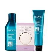 Redken Extreme Lengths Shampoo &amp; Leave In Treatment Duo With FREE Microfibre Hair Towel image