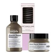 L'Oréal Professionnel Absolut Repair Molecular Shampoo &amp; Mask With FREE Vent Hairbrush