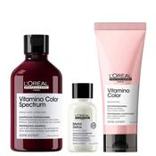 L'Oréal Professionnel Vitamino Color Spectrum Shampoo 300ml + Vitamino Conditioner 200ml PLUS FREE Metal Detox Anti-Metal Cleansing Cream Shampoo 100ml image