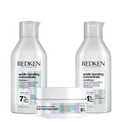 Redken Acidic Bonding Concentrate Shampoo, Conditioner &amp; Bandage Balm Bundle image