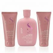 Alfaparf Semi Di Lino Moisture Nutritive 250ml Shampoo, 75ml Shampoo &amp; 50ml Mask Trio