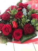 Classic Red Rose Hand Tied image
