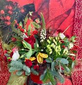 Crimson Christmas Hatbox