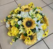 Extra Large Yellow Silk Posie