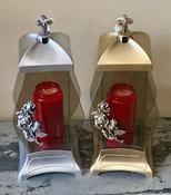 Grave Lantern Rose Design