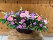 Pastel Basket Arrangement