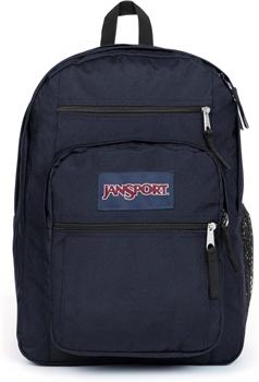 JanSport Backpack Navy 34L with Zipper, Pocket, Shoulder Straps, Water Bottle Pocket, Handle