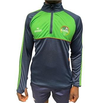 Ireland Soccer Half Zip Top Navy/Green M; Navy in Donegal