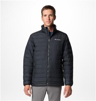 Columbia Men's Powder Lite II Insulated Puffer Jacket - Black - Size L - Water-resistant with Thermal Reflective Lining & Zippered Pockets for Outdoor Activities