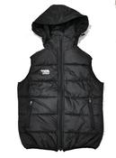 Body Warmer Gilet (Detachable Hood) - Black - L; Black