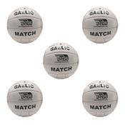 Gaelic Match Football Sz 4 (Pack of 5) - Size 4; White image