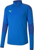 TEAM FINAL 21 TRAINING 1/4 ZIP - ELECTRIC BLUE LEMONADE - XL; Blue