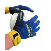 Gaelic GLOVES - MILANGE NAVY/YELLOW - SZ 9; Blue image