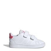 Infant Girls Advantage Runners - White/Pink - UK 9.5 INF; White image