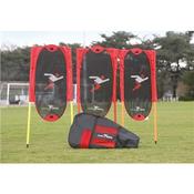 Freekick Man Kit (Set Of 3 + Poles) - Black/Red - O/S; Black