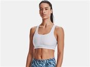 Womens Cross Back Mid Bra - White - White; S image
