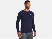 Mens Coldgear Amour Fitted Crew - Navy - XXL; Blue