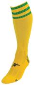 3 Stripe Pro Football Socks - Yellow/Green - Sz 7-11; Yellow image