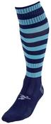 Hooped Pro Football Socks - Navy/Sky - Sz 7-11; Navy image