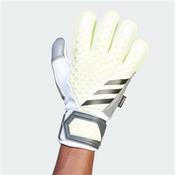 Predator Match Fingersave GK Gloves - White/Green - SZ 10.5; White image