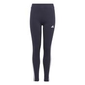 Girls 3 Stripe Leggings - Navy - Age 11/12; Navy image