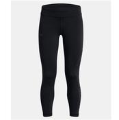 Girls UA Motion Branded Crop Leggings - Black - Youth XL; Black image