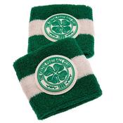 Celtic Cotton Wristbands (Pair) - Green - O/S; Green
