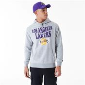 LA Lakers Oversized Pullover Hoodie - Grey - S; Grey image