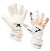 Junior Fusion X Pro Lite Giga G Gloves - White/Flo. Orange - Sz 6; White image