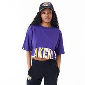 Womens NBA LA Lakers Crop T-Shirt - Purple - M; Purple