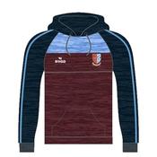 Donegal Town FC Hoodie - Maroon/Navy/Sky - L; Maroon
