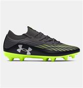 UA Magnetico Select 4 FG Boots - Kids - Black/Grey/Green - UK 3.5; Black image
