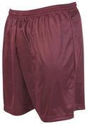 Micro Stripe Football Shorts - Kids - Maroon - Youth S; Maroon
