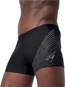Mens Medley Logo Aquashort - Black/Green - 38; Black