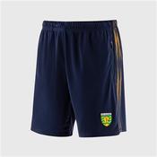 Donegal GAA Dynamo Poly Shorts - Kids - Marine/Amber/Green - Age 13/14 - Marine/Amber/Green