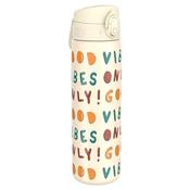 500ml Vacuum Insulated Water Bottle - Good Vibes Cream - O/S; Brown image
